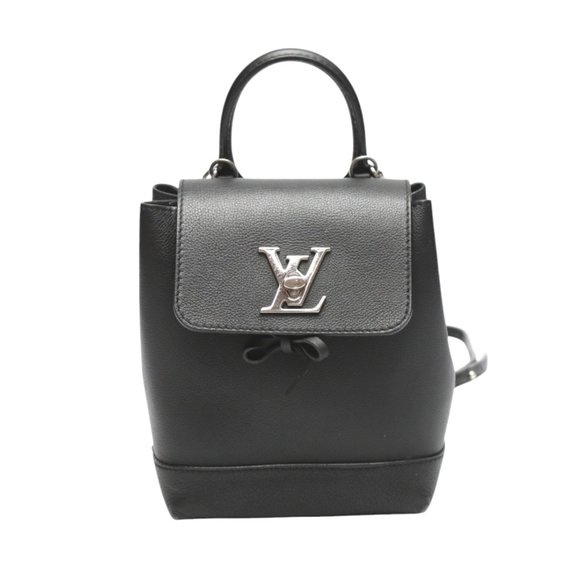 LOUIS VUITTON Black Leather Backpack - Picture 1 of 16